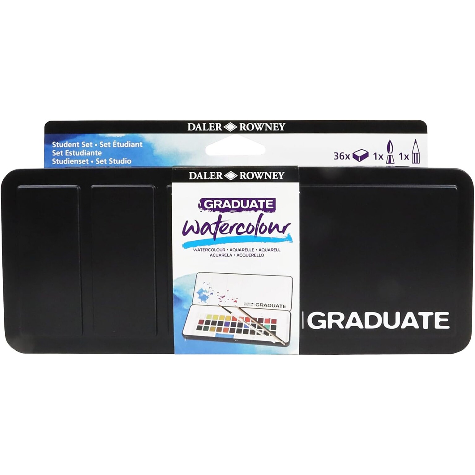 Daler-Rowney Graduate Watercolor Paint Set, Assorted Colors (DRWD135900036)