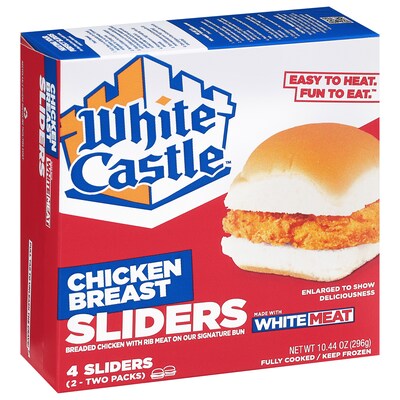 White Castle Individually Wrapped Chicken Slider, 10.44 oz, 24/Pack (220-02478)