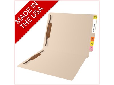 Medical Arts Press Reinforced End Tab File Folder, Letter-Size, Manila, 50/Box (S-01316)
