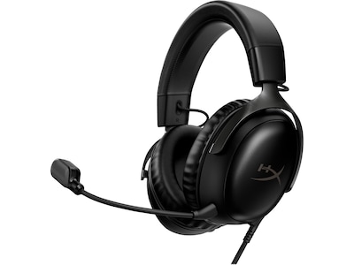 HyperX Cloud III Noise Canceling Stereo Gaming Over-the-Ear Headset, USB/3.5mm, Black (727A8AA)