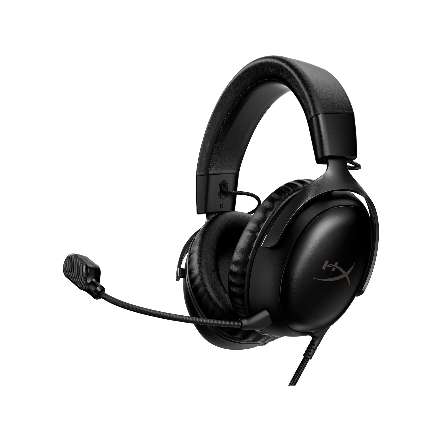 HyperX Cloud III Noise Canceling Stereo Gaming Over-the-Ear Headset, USB/3.5mm, Black (727A8AA)