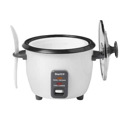 Starfrit SRFT024734 Electric Rice Cooker with Ceramic Coating, White (SRFT024734)