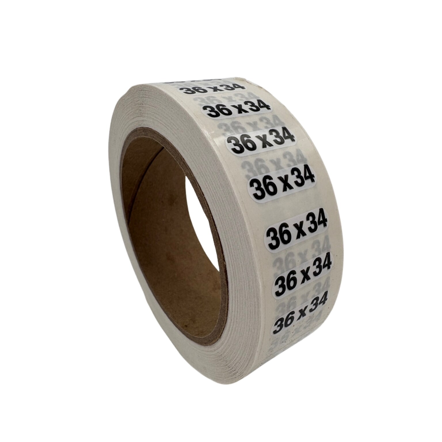 Nahanco 36 x 34 Plastic Size Marker, Clear/Black/White, 250/Roll (DSM-303)