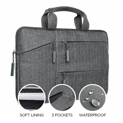 Satechi 13 Water-Resistant Laptop Carrying Case, Gray (ST-LTB13)