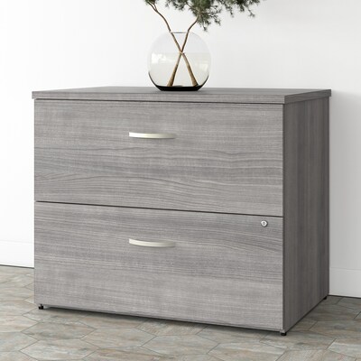 Bush Business Furniture Studio A 2-Drawer Lateral File Cabinet, Locking, Letter/Legal, Platinum Gray, 36" (SDF136PGSU-Z)