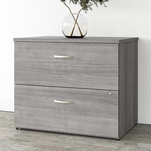 Bush Business Furniture Studio A 2-Drawer Lateral File Cabinet, Locking, Letter/Legal, Platinum Gray