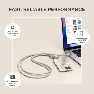 OntheGo Crossbody Lanyard Cable (Sand)