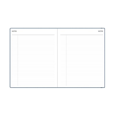 2027 Blue Sky Fabric 8" x 10" Calendar Year Weekly & Monthly Standard Planner, Fabric Cover, Steel Blue (159443)