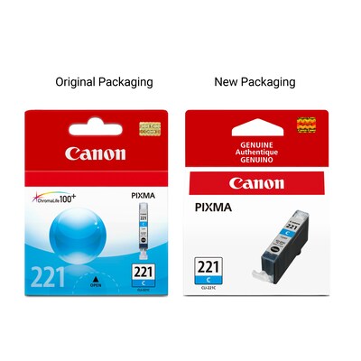 Canon 221 Cyan Standard Yield Ink Cartridge  (2947B001)