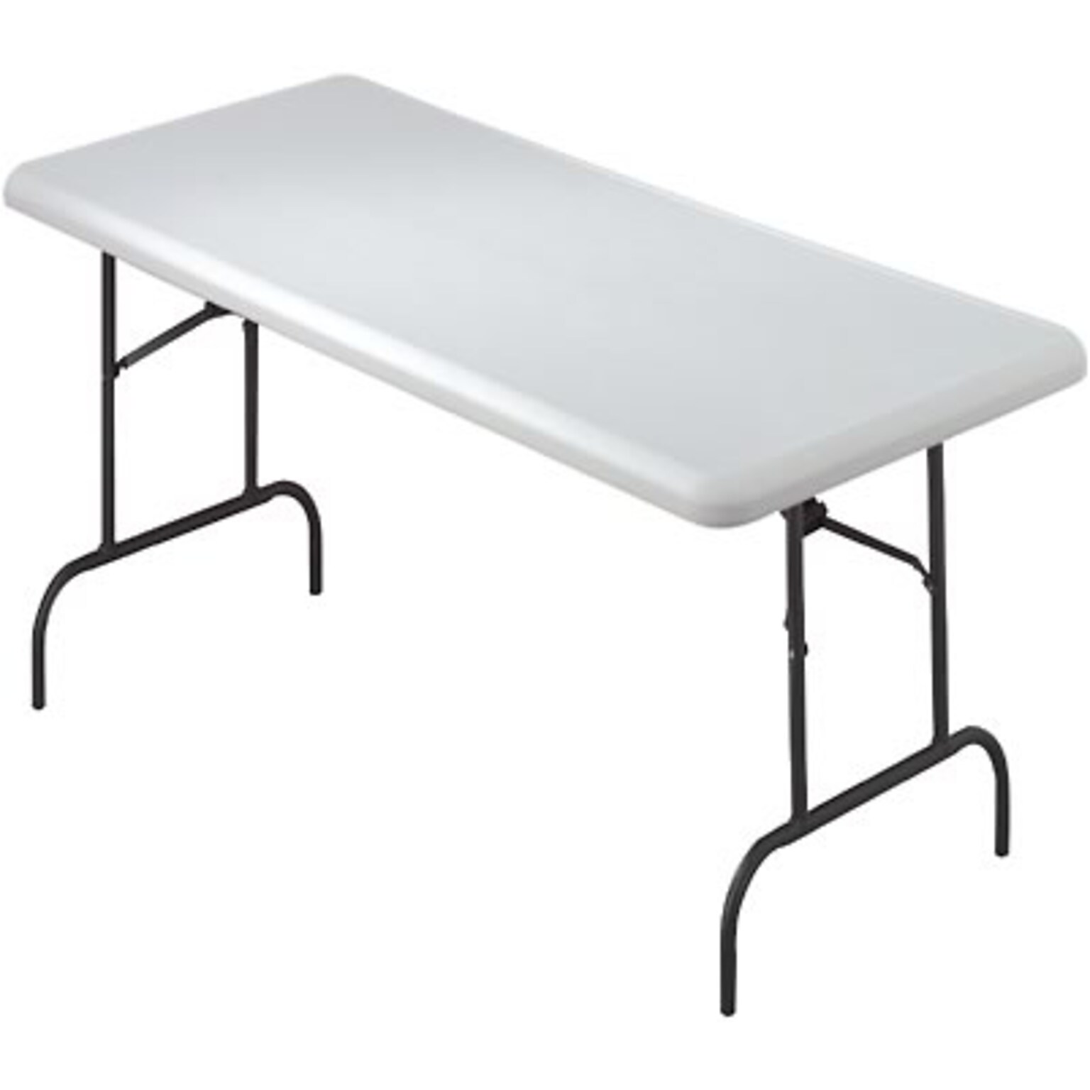 Iceberg IndestrucTable TOO™ 1200 Series Rectangular Folding Table, Platinum, 29H x 60W x 30D