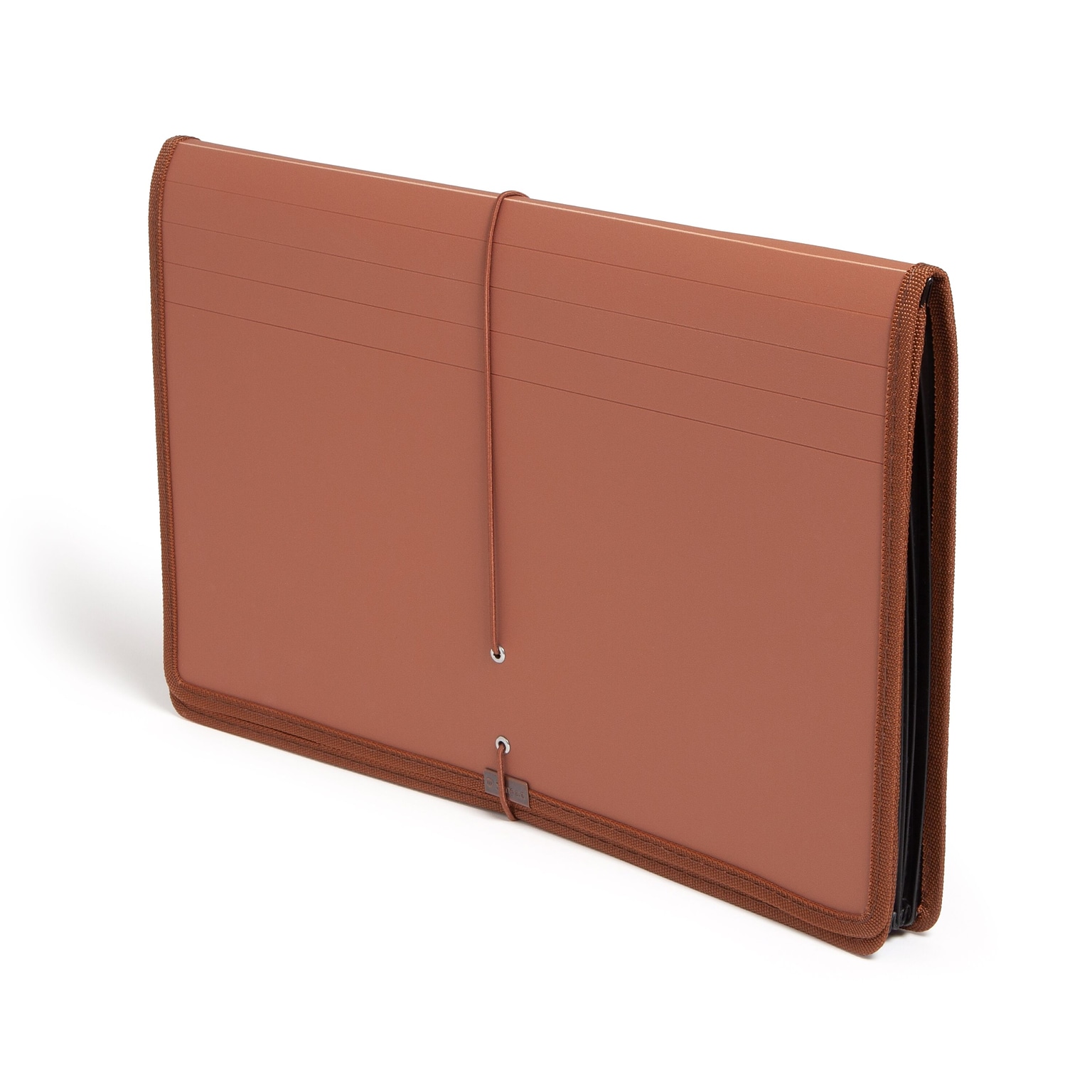Smead Tuff Heavy Duty Reinforced Expanding Wallet with Button & String Closure, Legal, Redrope (73789)