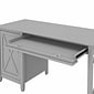 Bush Furniture Key West 54" Computer Desk with Storage and Mid-Back Tufted Office Chair, Cape Cod Gray (KWS020CG)