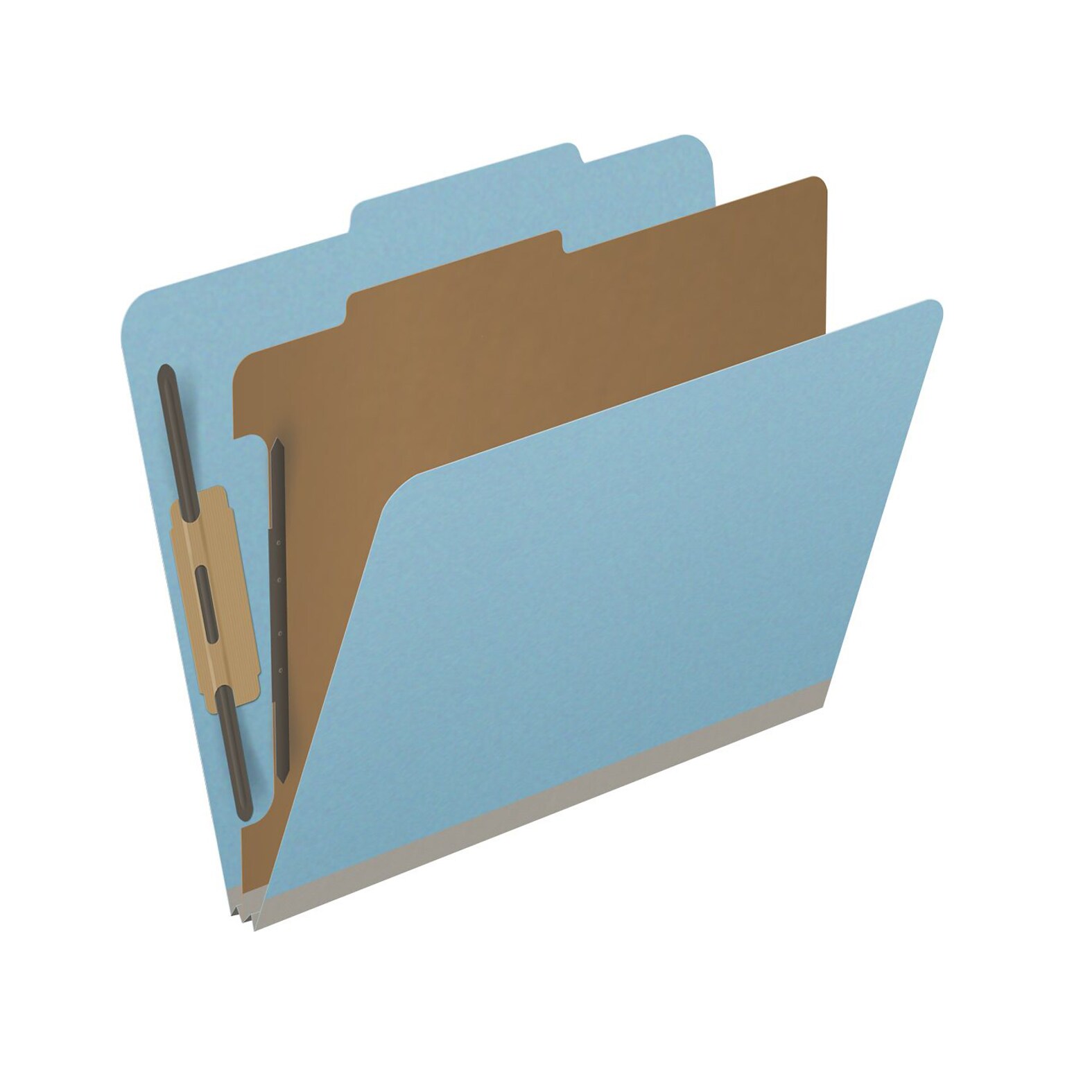 Medical Arts Press Pressboard Classification Folder, 1 Divider, 2 Expansion, Letter Size, Blue, 10/Box (DV-T42-14-3BLU)