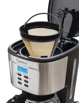 Capresso 12-Cups Automatic Drip Coffee Maker, Silver (416.05)