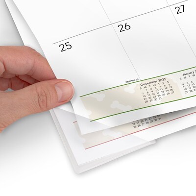 2026 AT-A-GLANCE Puppies 21.75" x 17" Monthly Desk Pad Calendar (DMD166-32-26)