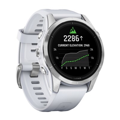 Garmin epix Pro Gen 2 Standard Edition Smartwatch, Steel & Whitestone, 42mm (GRM0280200)