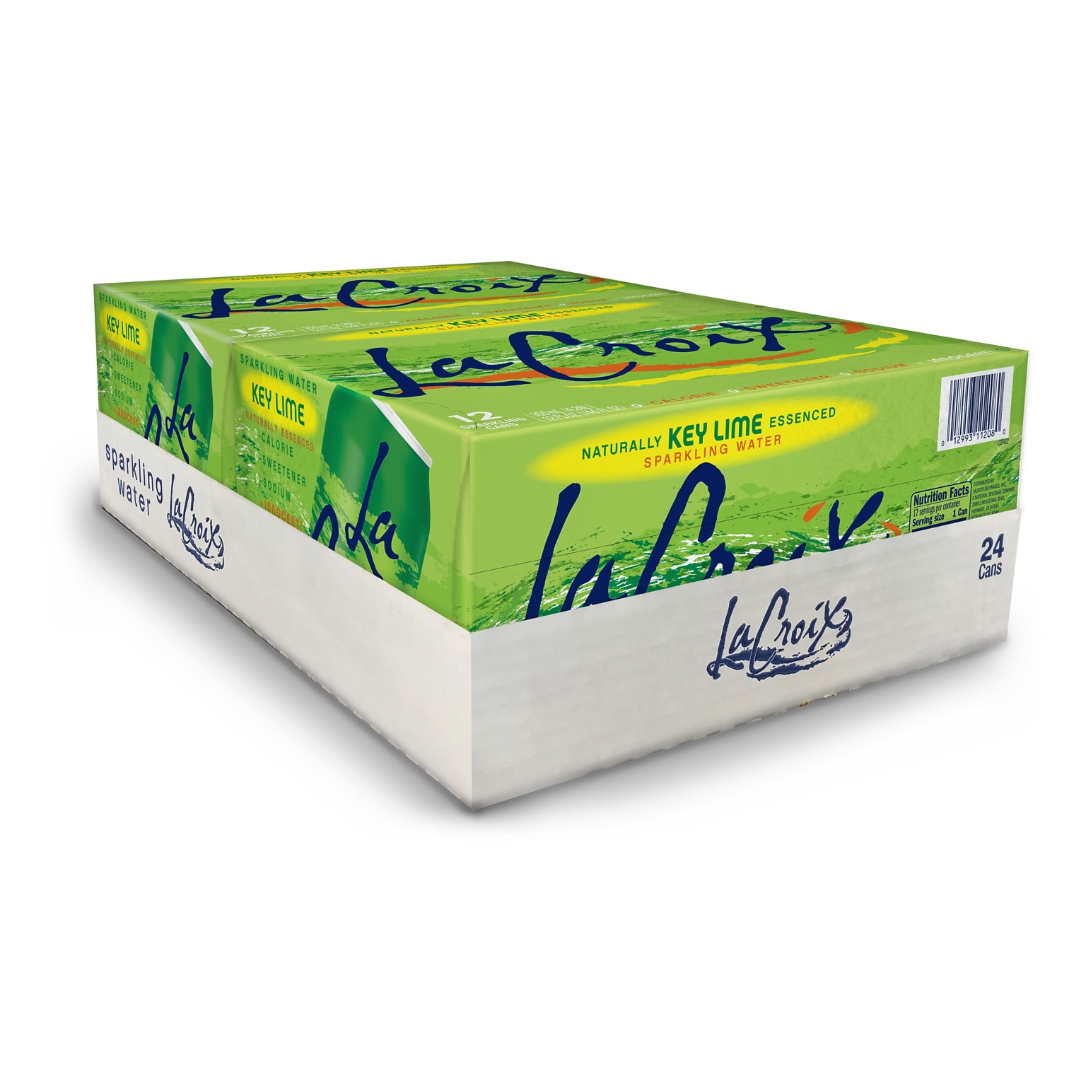LaCroix Key Lime Sparkling Water, 12 Oz., 24 Cans/Carton (NAV40108)