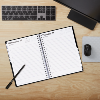 2026 Staples 5" x 8" Weekly & Monthly Planner, Black (ST21490-26)