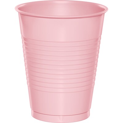 Creative Converting Touch of Color Plastic Cups, Classic Pink, 240/Carton (28158081)