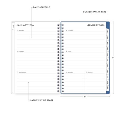 2026 Blue Sky Savoy Cool 5" x 8" Weekly & Monthly Personal Planner (148763-26)