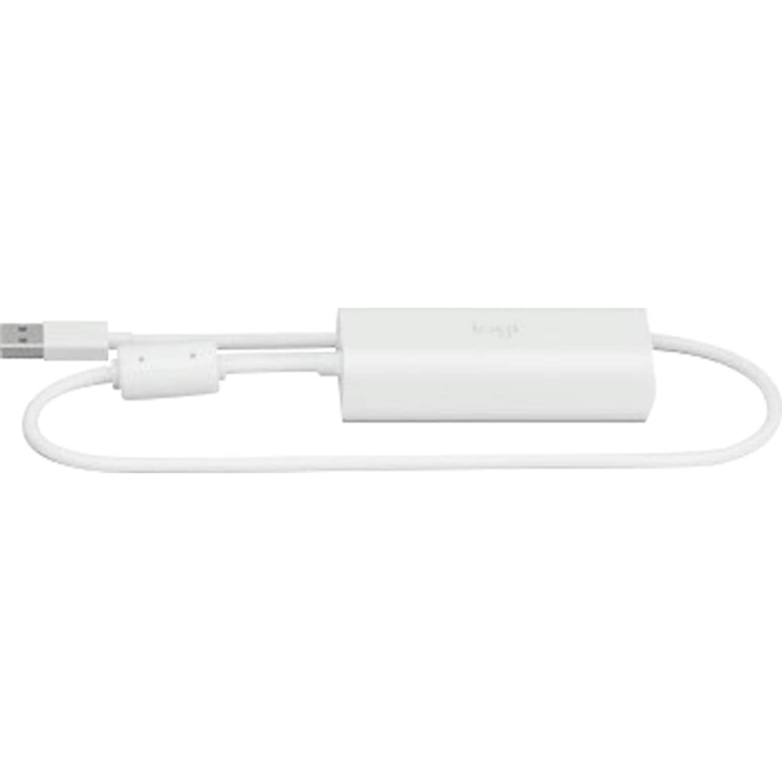 Logitech USB to RJ45 Adapter, White (952-000070)