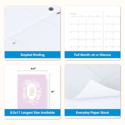2027 Blue Sky 8.5" x 11" Monthly Planner, Bericy Lilac (159913)