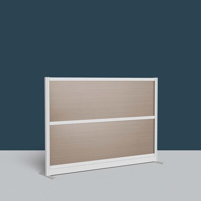 Luxor Oakwood 2-Panel Room Divider, 48"H x 70"W, Oak Grain (PPWL011)
