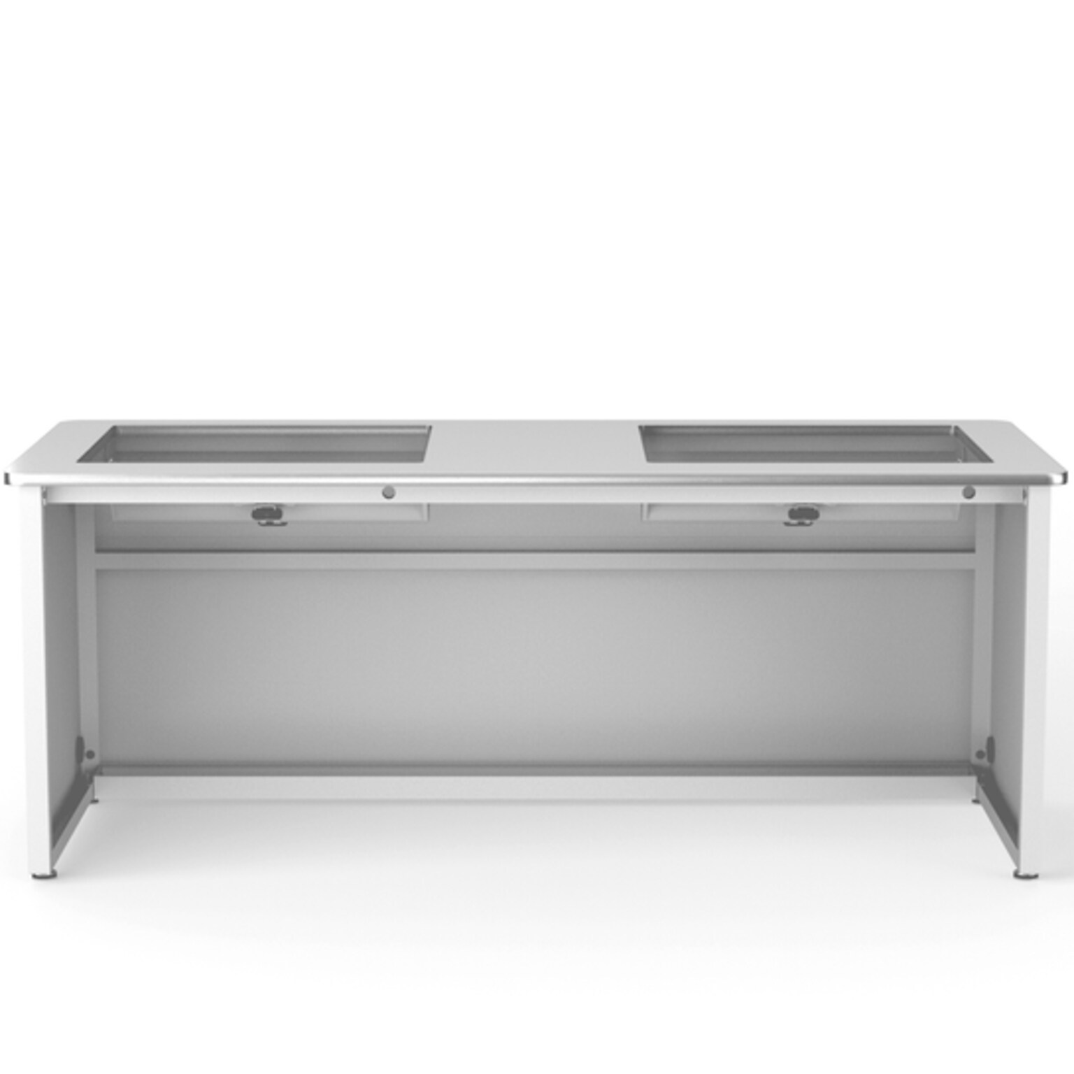 VersaDesk 72W Downview Computer Desk, White (DV7230-WW)