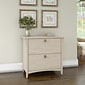 Bush Furniture Salinas Lateral File Cabinet, Antique White (SAF132AW-03)