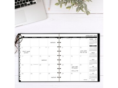 2025 AT-A-GLANCE Move-a-Page 8.75" x 11" Weekly & Monthly Appointment Book, Poly Cover, Black (70-950E-05-25)