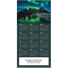 Northern Lights Tri-Fold Calendar Card
