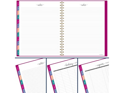 2025 AT-A-GLANCE Harmony 8.5" x 11" Weekly & Monthly Planner, Poly Cover, Beetroot (1099-905-56-25)