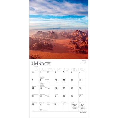 2027 BrownTrout Magic Places 12" x 12" Monthly Wall Calendar (9798330711680)