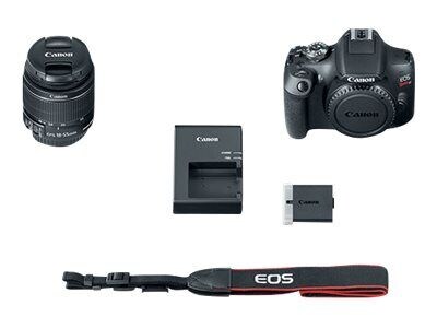 Canon EOS Rebel T7 24.1 Megapixels Digital Camera, 3X Optical Zoom, Black (2727C002)