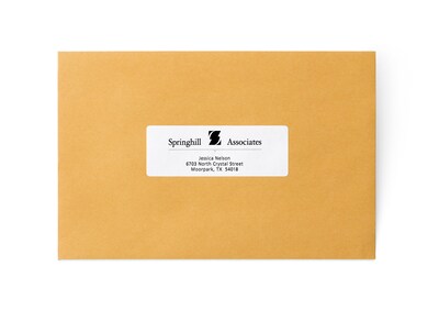 Avery Pin-Fed Address Labels, White, 1-7/16 x 4, White, 5,000 Labels/Pack (4014)