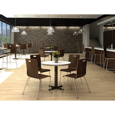 Lorell Bentwood Cafe Chair, Espresso, 2/Carton (LLR99863)