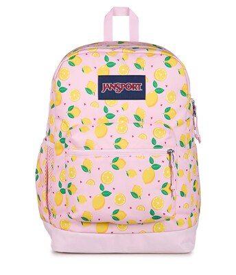 JanSport Cross Town Plus Laptop Compatible Backpack, Small, Lemonade Stand Pink (JS0A7ZNZA3C)