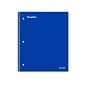 Staples Premium 1-Subject Notebook, 8" x 10.5", Wide Ruled, 100 Sheets, Blue (ST20957D)