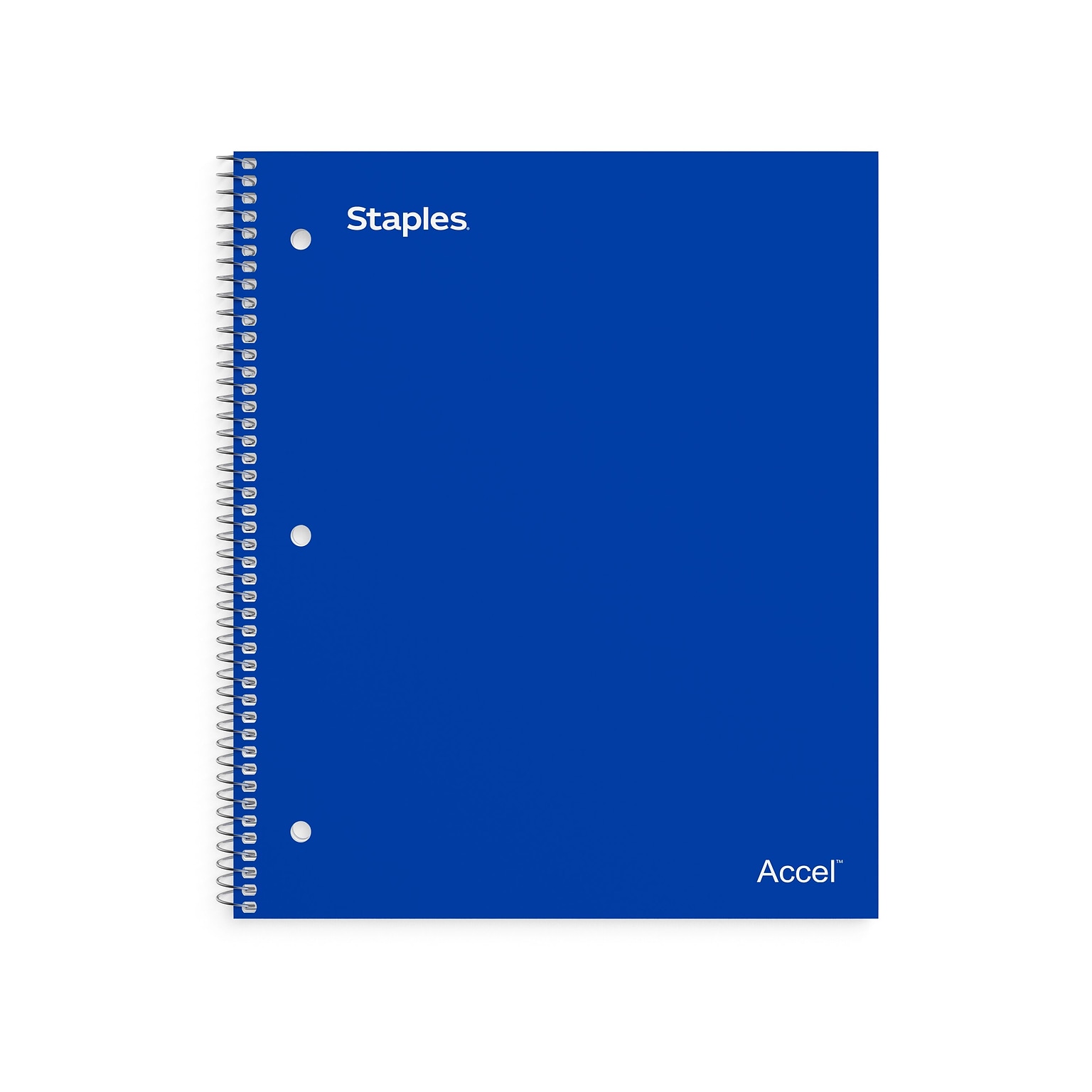 Staples Premium 1-Subject Notebook, 8 x 10.5, Wide Ruled, 100 Sheets, Blue (ST20957D)