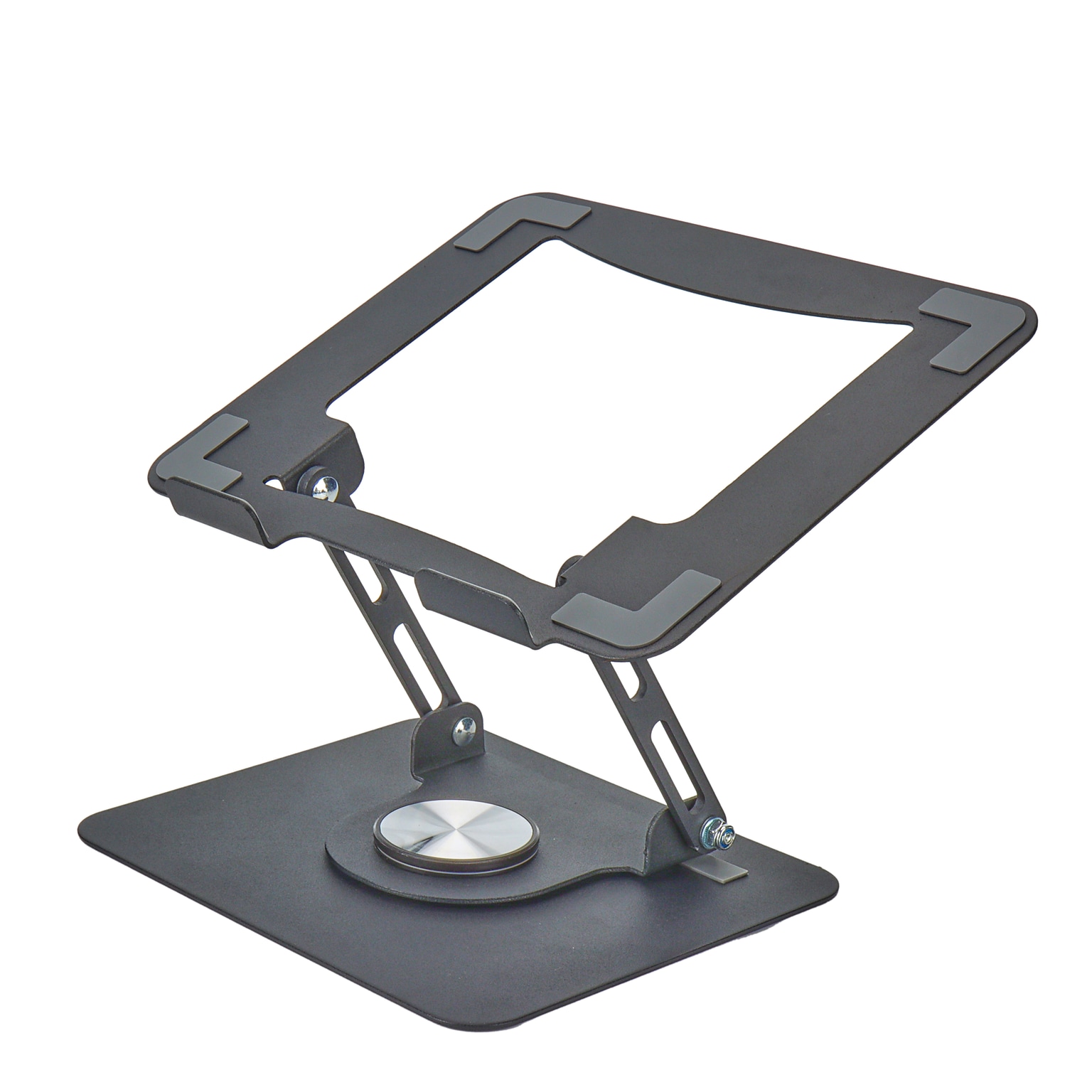 Uncaged Ergonomics 10.2 x 10 Metal Swivel Laptop Stand 2.0, Black (SLS-Black)