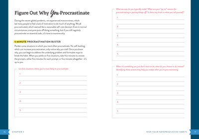 Quarto 5-Minute Productivity Guided Journal, 6.30" x 8.27", White, 192 Pages (9780785842057)