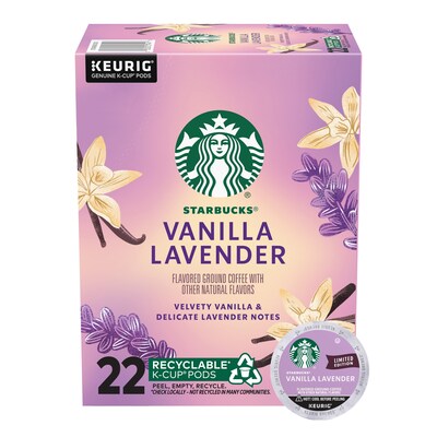 Starbucks Vanilla Lavender Coffee Keurig K-Cup Pods, 22/Box (12583601)