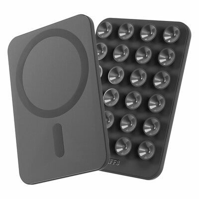 TUFF8 Magnetic Suction-Cup Cell Phone Holder, Black (AO-MSMMB)