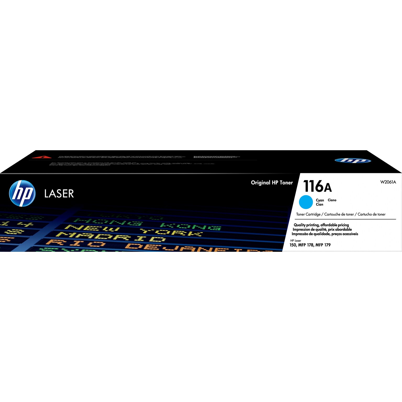 HP 116A Cyan Standard Yield Toner Cartridge, Prints Up to 700 pages (W2061A)