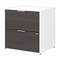 Bush Business Furniture Jamestown 2-Drawer Lateral File Cabinet, Locking, Letter/Legal, Storm Gray/W