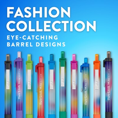 Paper Mate InkJoy Retractable Ballpoint Pen, Medium Point, 1.0mm, Assorted Ink, 14/Pack (2226844)