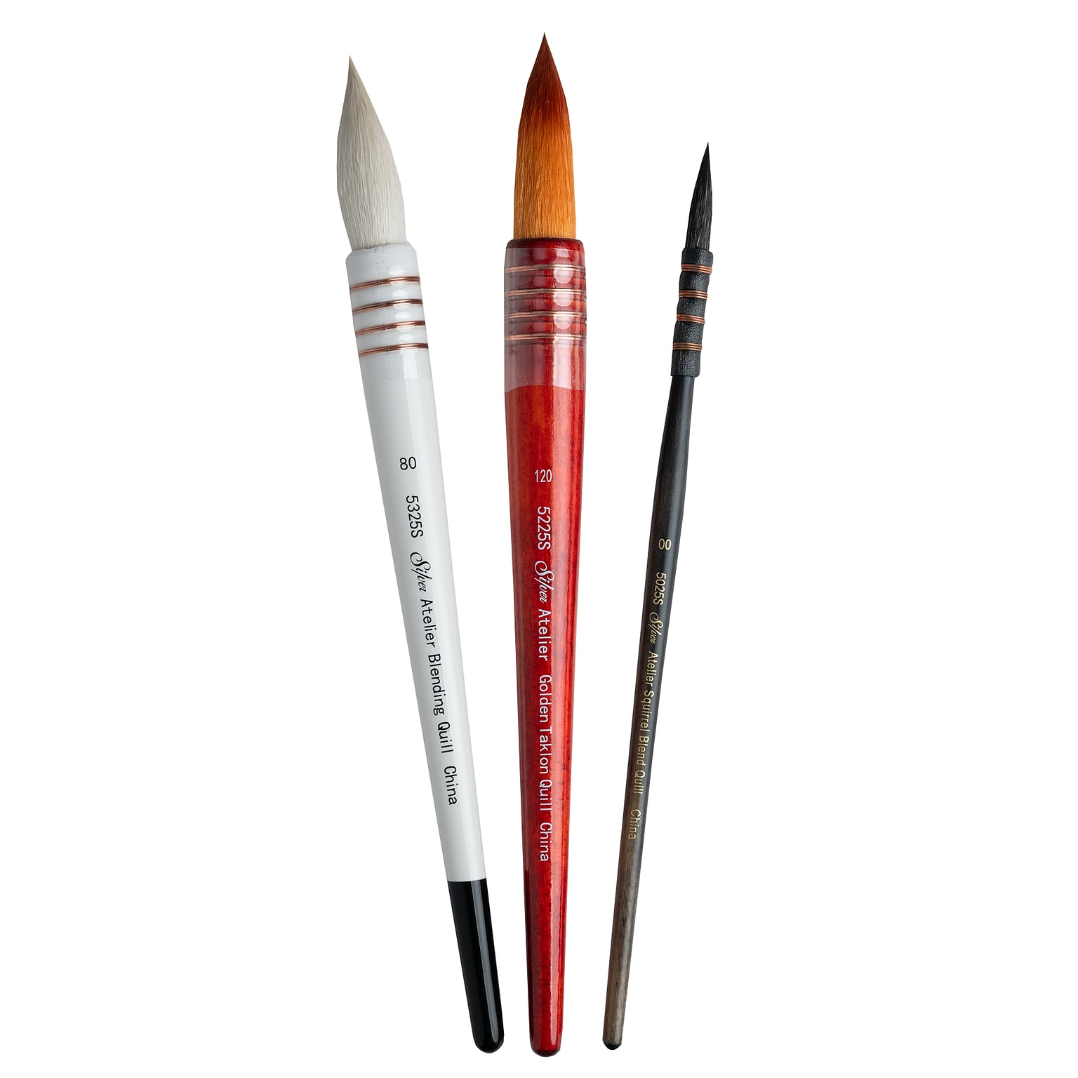 Silver Brush Atelier Quill Brushes, 3/Pack (SLVQL5359)