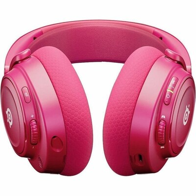 SteelSeries Arctis Nova 7 Gen 2 Wireless Noise Canceling Bluetooth Stereo Gaming On-Ear Headset, USB-C, Magenta (61732)