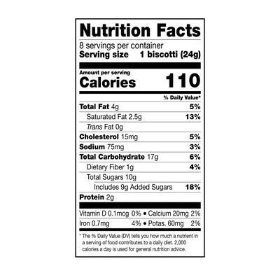 Nonni's Holiday Gingerbread Biscotti, 6.88 oz., 8/Box (197419)