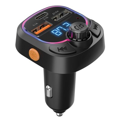 HyperGear IntelliCast Road FM Transmitter Car Charger, Black (15857)